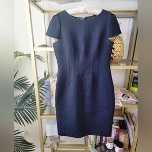 Tahari Shift Dress - Navy Blue - No Size - Measurements Listed